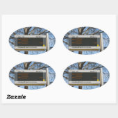 バストップスサイン 楕円形シール (シート)