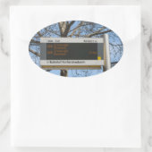 バストップスサイン 楕円形シール (バッグ)