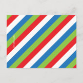 バストライプのンタインのカード数 ポストカード (裏面)