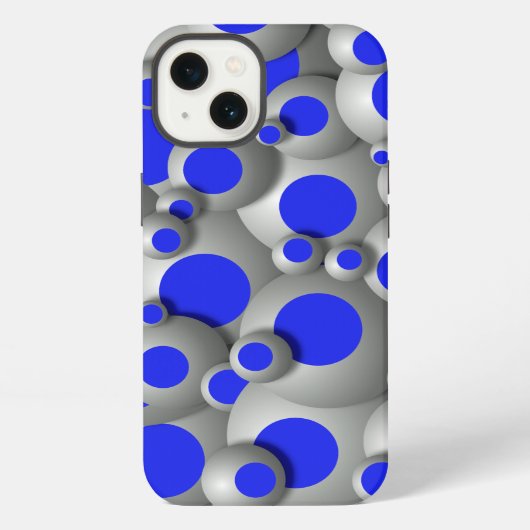 バストリングバブルスロイヤルブルーケースメイトiPhoneケース iPhoneケース (裏面)