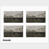 バストロップテキサス州古い鉄橋ステッカー 長方形シール (シート)