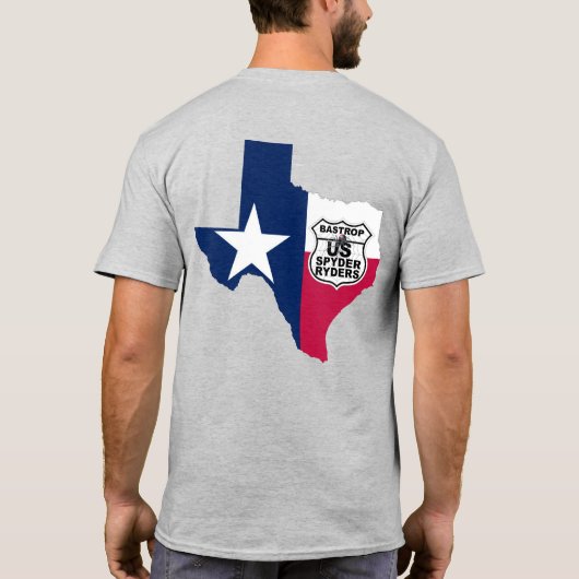 バストロップ支部 - テキサス州 RWB 2S Tシャツ (裏面)