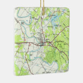 バストロープTXトポマップ セラミックオーナメント (右)