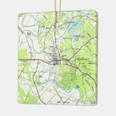 バストロープTXトポマップ セラミックオーナメント (左)