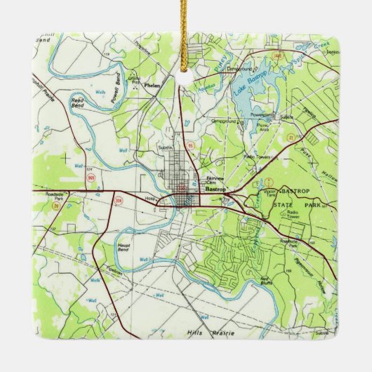 バストロープTXトポマップ セラミックオーナメント (裏面)