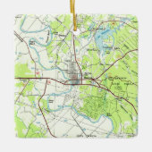 バストロープTXトポマップ セラミックオーナメント (正面)