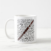 バストーンミュージカル音付きウッドウィンドミュージシャン コーヒーマグカップ (左)