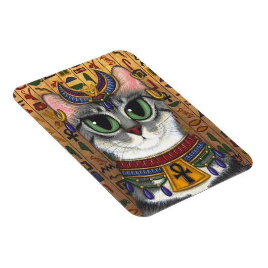 バスト女神キャットエジプトのバステットアートマグネット マグネット (右側)