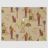 バスト、オシリス、トト 薄葉紙 (正面)