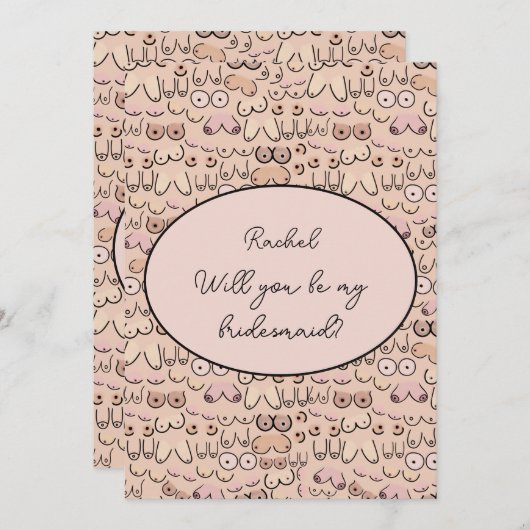 バスト 招待状 (正面/裏面)