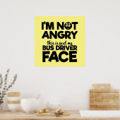 バスドおもしろいライバーワードアートポスター ポスター (キッチン)