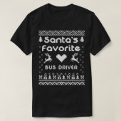 バスドおもしろいライバー醜い汗おもしろいSantax27sファボリ Tシャツ (デザイン正面)