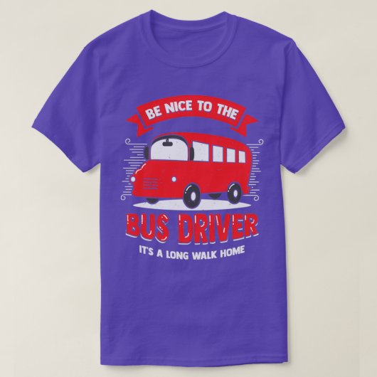 バスドライおもしろいバのオペレータギフト Tシャツ (デザイン正面)