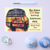 バスドライバの年間BBQ チラシ (シングル)