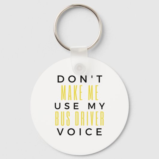 バスドライバのVoice Blを使用しない キーホルダー (正面)
