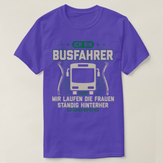 バスドライバギフトおもしろいアイディア1 Tシャツ (デザイン正面)