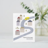 バスドライバクリスマスサンキュースクール先生 ポストカード (スタンド正面)