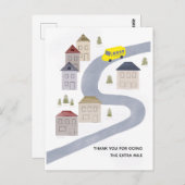 バスドライバクリスマスサンキュースクール先生 ポストカード (正面/裏面)