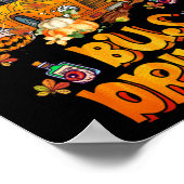 バスドライバスクールバスドライバライフハロウィーン ポスター (角)