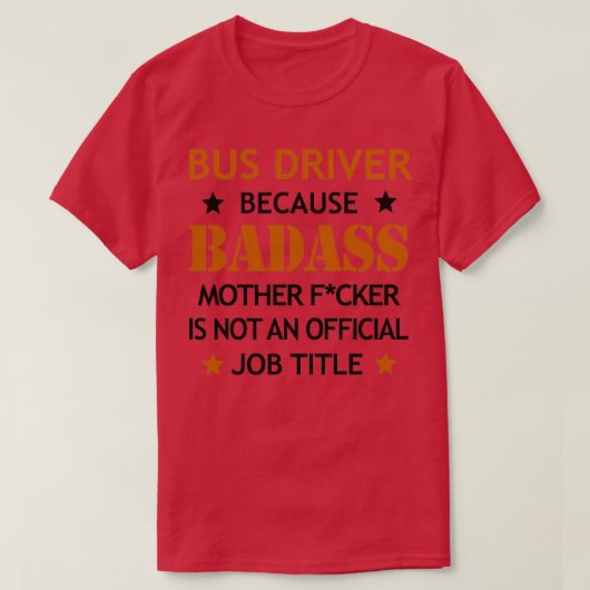 バスドライババダスマザーFckerおもしろい誕生日Chri Tシャツ (デザイン正面)