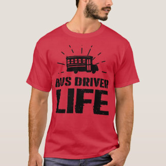 バスドライバークラシックライフTシャツ Tシャツ
