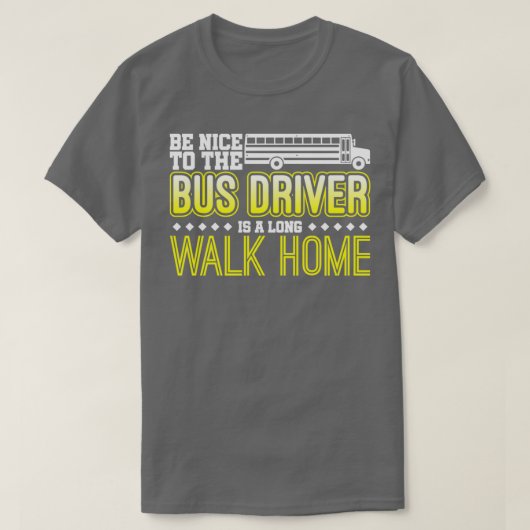 バスドライバースクールバス16 Tシャツ (デザイン正面)