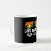 バスドライバー非番サングラス 最終登校日 コーヒーマグカップ (正面左)