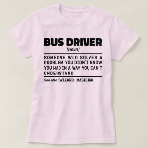 バスドライバ名詞定義駆動ラバークールパパ Tシャツ
