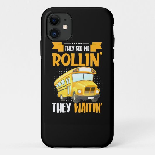 バスドライバ表示するロールイン Case-Mate iPhoneケース (裏面)