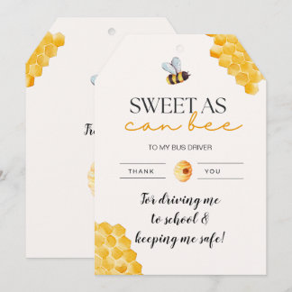 バスドライバSweet As Can Beeサンキューカード