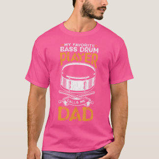 バスドラムプレーヤーが私を呼び出すパパおもしろいドラマーDrummin Tシャツ