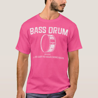 バスドラム定義マーチおもしろいングバンドドラマーG Tシャツ