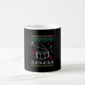 バスドラム醜いクリスマスセーター コーヒーマグカップ (中央)
