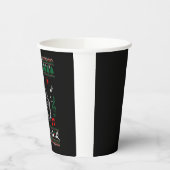 バスドラム醜いクリスマスセーター 紙コップ (左)