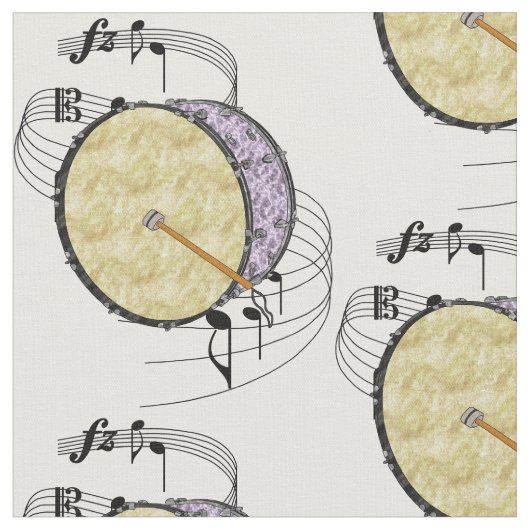 バスドラム ファブリック (クローズアップ)