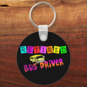 バスド退職したライバーギフト キーホルダー (正面)