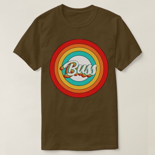 バスネームシャツヴィンテージバスサークル Tシャツ (デザイン正面)