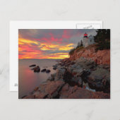 バスハーバーヘッドライトハウス ポストカード (正面/裏面)