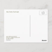 バスハーバーヘッドライト ポストカード (裏面)