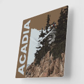 バスハーバーヘッド スクエア壁時計 (傾斜)