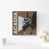 バスハーバーヘッド スクエア壁時計 (ホーム)