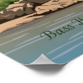 バスハーバーライトハウスポスター ポスター (角)