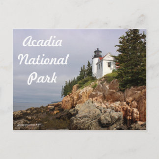 バスハーバーライトハウスポストカード ポストカード