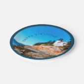 バスハーバーライトハウス誕生日アカディアNP ペーパープレート (アングル)