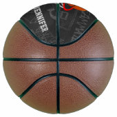 バスパーソナライズされたケットボールとフープのデザイン バスケットボール (右)