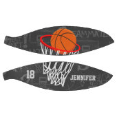 バスパーソナライズされたケットボールとフープのデザイン バスケットボール (パネル)