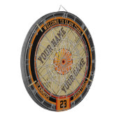 バスパーソナライズされたケットボール ダーツボード (正面左)