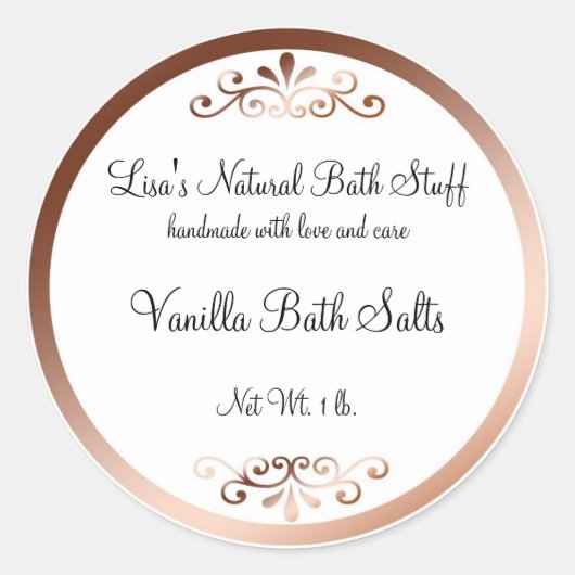 バスファンシー製品ラベル ラウンドシール (正面)