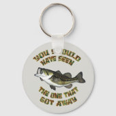 バスフィッシュを見た得はず遠くにだった キーホルダー (正面)