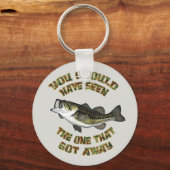 バスフィッシュを見た得はず遠くにだった キーホルダー (正面)